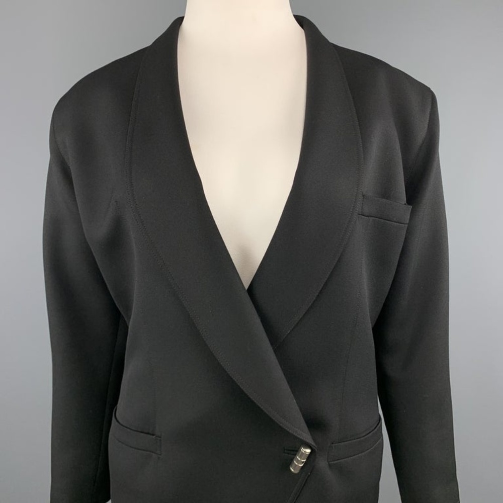 GIANNI VERSACE  Black Wool w/Shawl Collar, Jacket